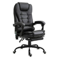 7-Point Vibrating Massage Office Chair High Back Executive Recliner with Lumbar Support, Footrest, Reclining Back, Adjustable Height
