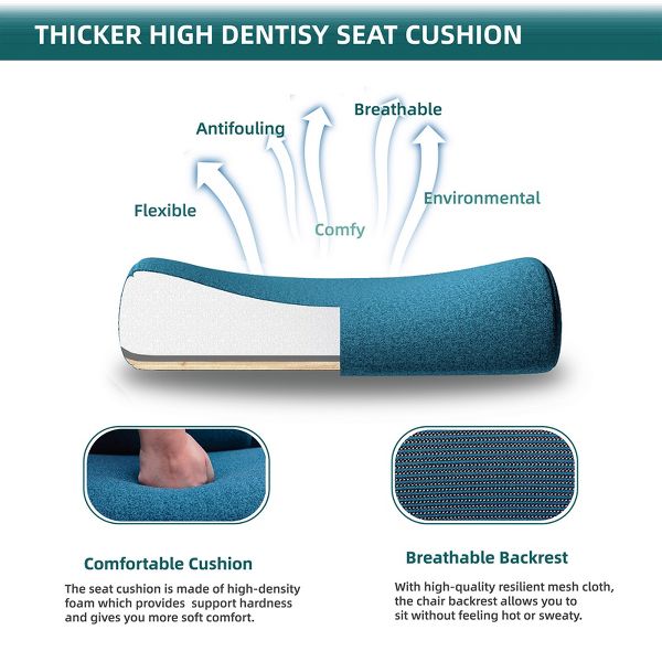 Bestier Office Chair Ergonomic Desk Chair, Home Mesh Office Desk Chairs with Wheels, Lumbar Support Pillow and Padded Armrests, Comfy Gaming Chair