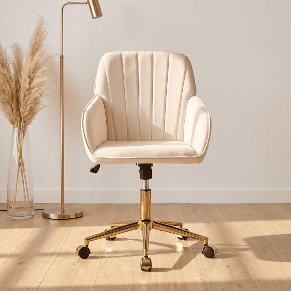Adjustable Office Chair, Home Bedroom, Ergonomic Swivel Chair, Backrest Seat, Comfortable for Long Sitting
