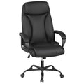 Costway 400 LBS Big & Tall Leather Office Chair Adjustable High Back Task Chair