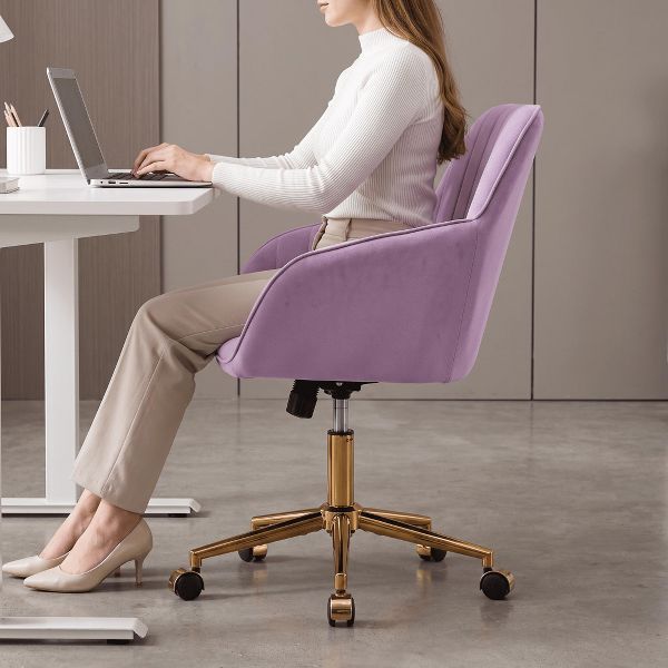 Adjustable Office Chair, Home Bedroom, Ergonomic Swivel Chair, Backrest Seat, Comfortable for Long Sitting