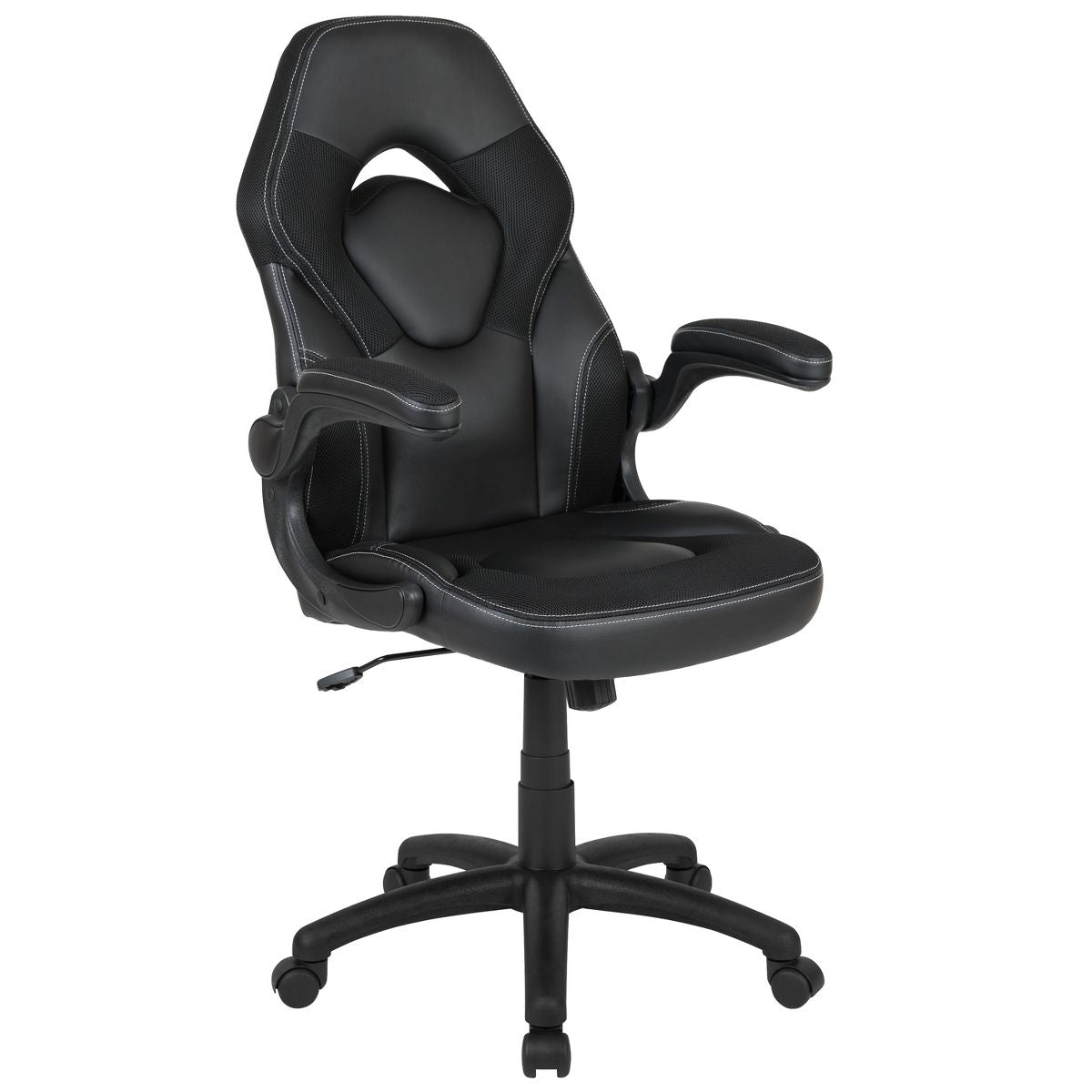 Flash Furniture X10 Gaming Chair, Racing Ergonomic Office Chair, Height Adjustable Swivel Computer Chair w/ Flip-Up Arms, Camouflage/Black LeatherSoft