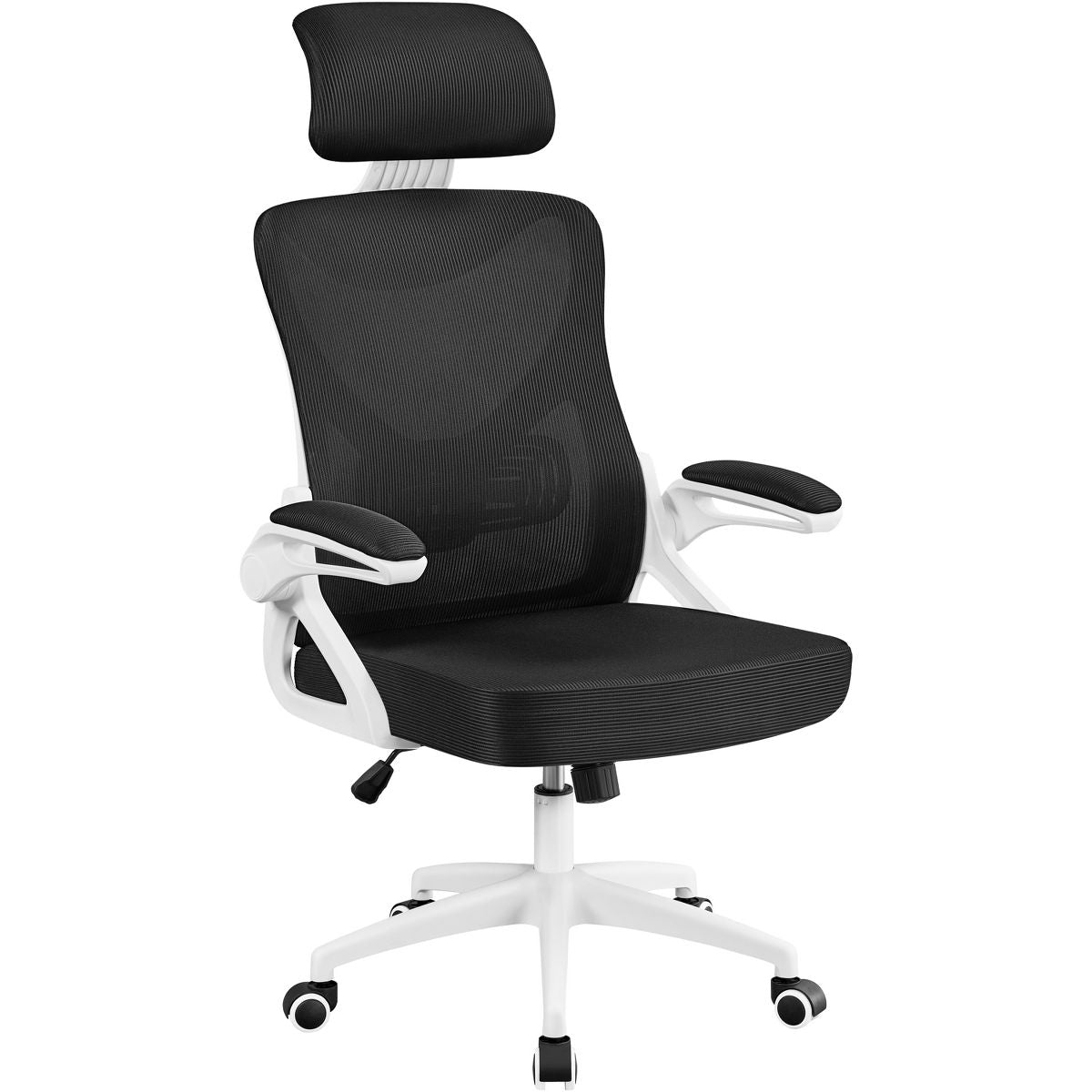 Yaheetech High Back Office Chair Computer Chair with Armrest Black