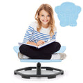 Costway Kids Sensory Swivel Chair with Non-Slip Metal Base for Autistic Kids Indoor Outdoor Blue Elephant