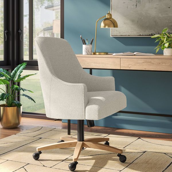 Santa Monica Office Chair in Classic Linen Linen - Threshold™ designed with Studio McGee