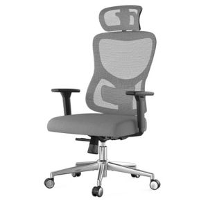 Black Ergonomic Office Chair, Mesh Desk Chair with Adjustable Lumbar & Headrest, Swivel Computer Chair for Home, Single