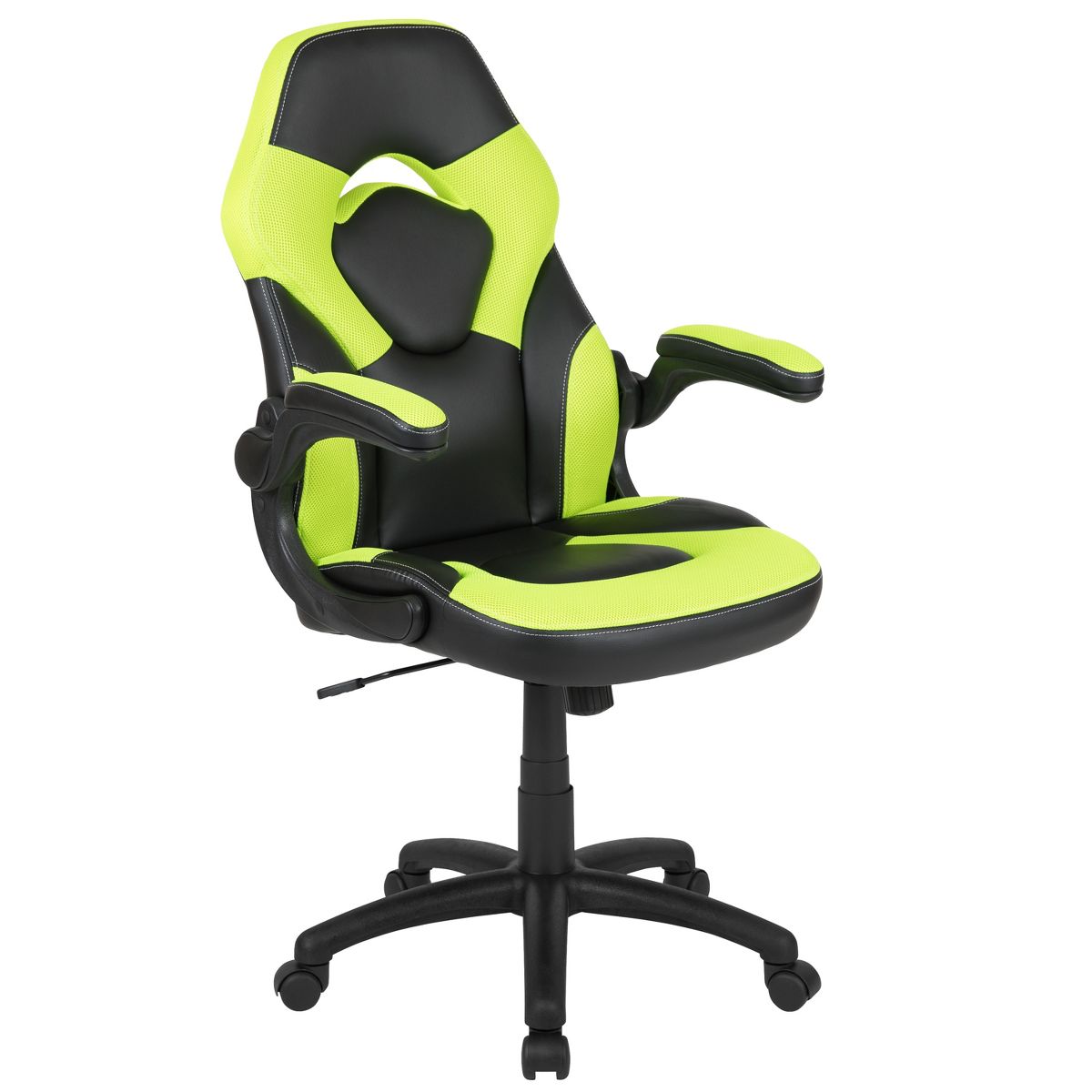 Flash Furniture X10 Gaming Chair, Racing Ergonomic Office Chair, Height Adjustable Swivel Computer Chair w/ Flip-Up Arms, Camouflage/Black LeatherSoft