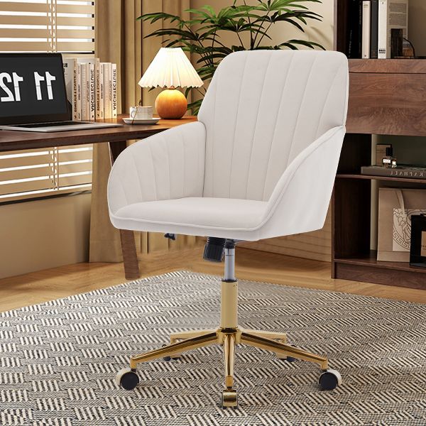 Adjustable Office Chair, Home Bedroom, Ergonomic Swivel Chair, Backrest Seat, Comfortable for Long Sitting