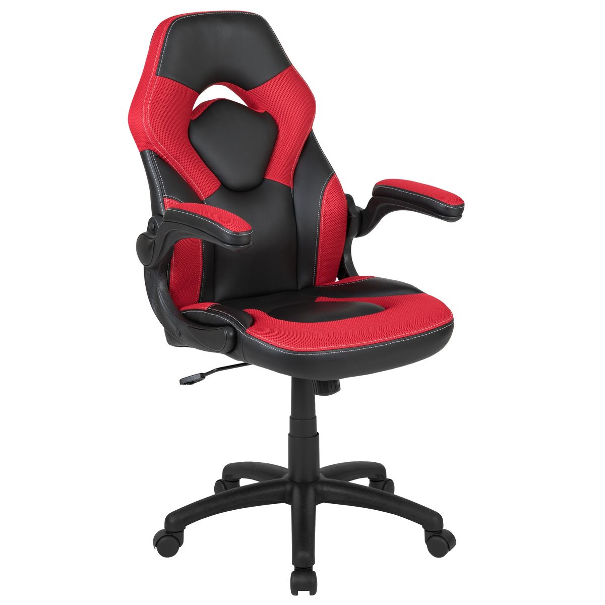 Flash Furniture X10 Gaming Chair, Racing Ergonomic Office Chair, Height Adjustable Swivel Computer Chair w/ Flip-Up Arms, Camouflage/Black LeatherSoft