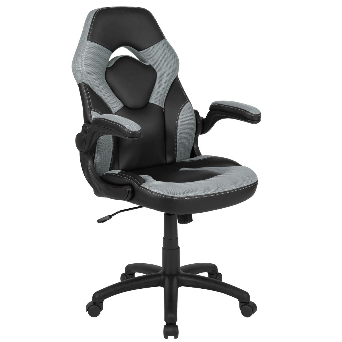 Flash Furniture X10 Gaming Chair, Racing Ergonomic Office Chair, Height Adjustable Swivel Computer Chair w/ Flip-Up Arms, Camouflage/Black LeatherSoft