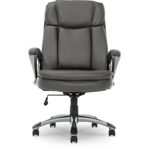 Big and Tall Executive Office Chair Cognac - Serta: 350lb Capacity, Ergonomic, Swivel, Adjustable