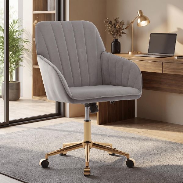 Adjustable Office Chair, Home Bedroom, Ergonomic Swivel Chair, Backrest Seat, Comfortable for Long Sitting
