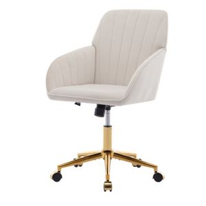 Baby Blue Adjustable Office Chair, Ergonomic Swivel Seat with Memory Foam Cushion for Home Bedroom Study, Single