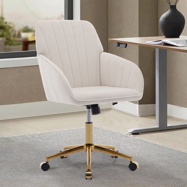 Adjustable Office Chair, Home Bedroom, Ergonomic Swivel Chair, Backrest Seat, Comfortable for Long Sitting