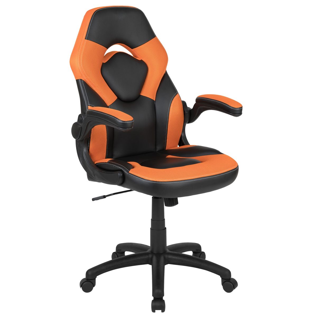 Flash Furniture X10 Gaming Chair, Racing Ergonomic Office Chair, Height Adjustable Swivel Computer Chair w/ Flip-Up Arms, Camouflage/Black LeatherSoft