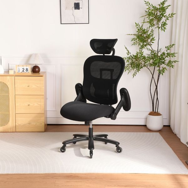 500LBS Big and Tall Office Chair Mesh Breathable,Gaming Chair with Adjustable Backrest Height