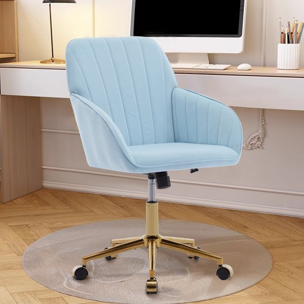 Adjustable Office Chair, Home Bedroom, Ergonomic Swivel Chair, Backrest Seat, Comfortable for Long Sitting