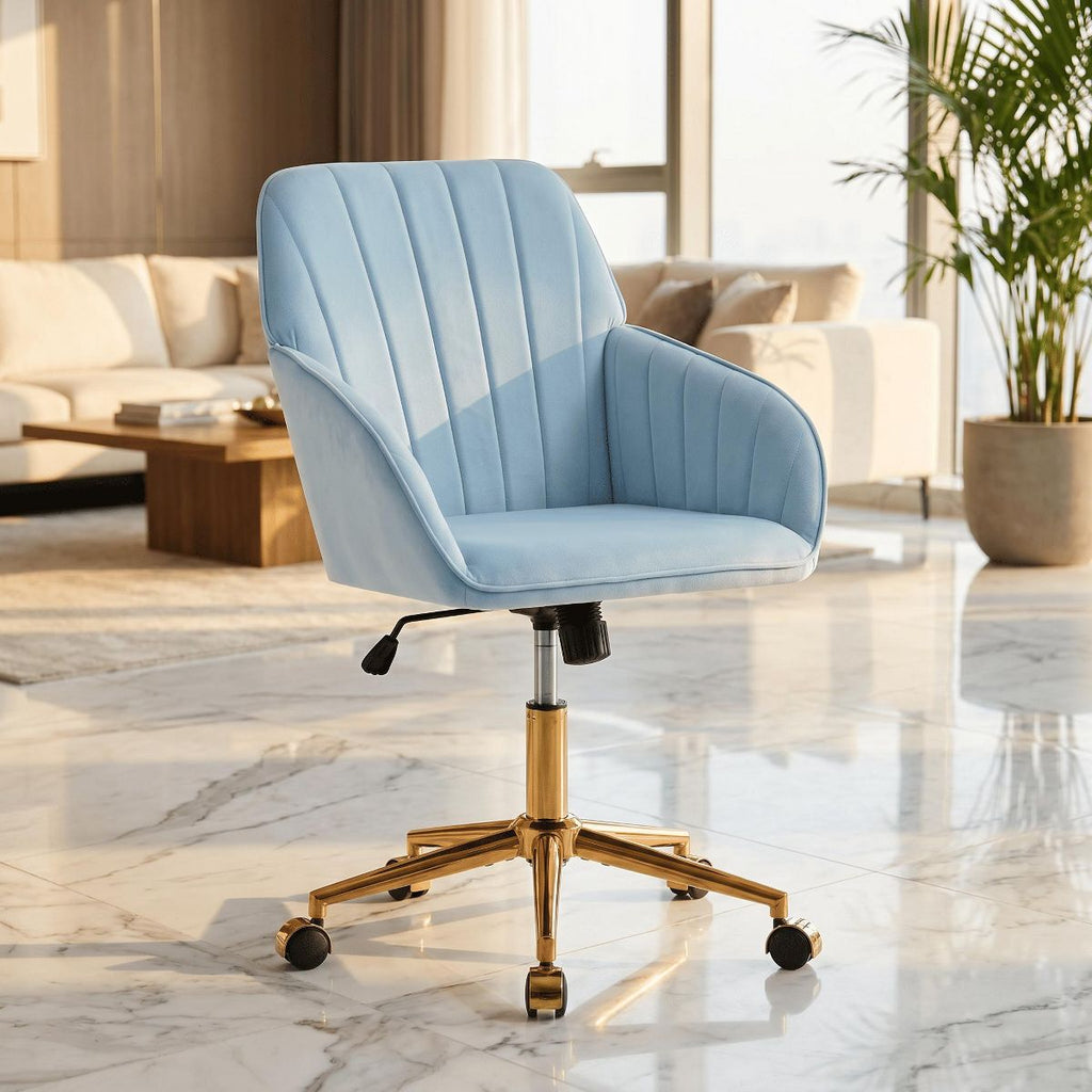 Adjustable Office Chair, Home Bedroom, Ergonomic Swivel Chair, Backrest Seat, Comfortable for Long Sitting