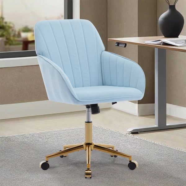 Adjustable Office Chair, Home Bedroom, Ergonomic Swivel Chair, Backrest Seat, Comfortable for Long Sitting