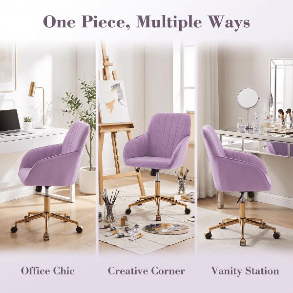 Adjustable Office Chair, Home Bedroom, Ergonomic Swivel Chair, Backrest Seat, Comfortable for Long Sitting