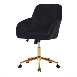 Baby Blue Adjustable Office Chair, Ergonomic Swivel Seat with Memory Foam Cushion for Home Bedroom Study, Single