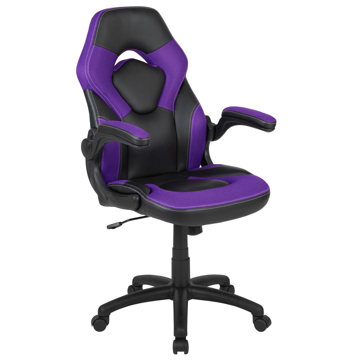 Flash Furniture X10 Gaming Chair, Racing Ergonomic Office Chair, Height Adjustable Swivel Computer Chair w/ Flip-Up Arms, Camouflage/Black LeatherSoft