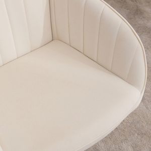 Baby Blue Adjustable Office Chair, Ergonomic Swivel Seat with Memory Foam Cushion for Home Bedroom Study, Single