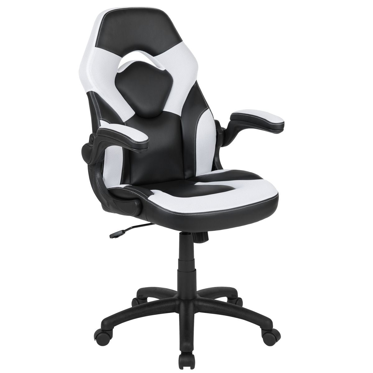 Flash Furniture X10 Gaming Chair, Racing Ergonomic Office Chair, Height Adjustable Swivel Computer Chair w/ Flip-Up Arms, Camouflage/Black LeatherSoft