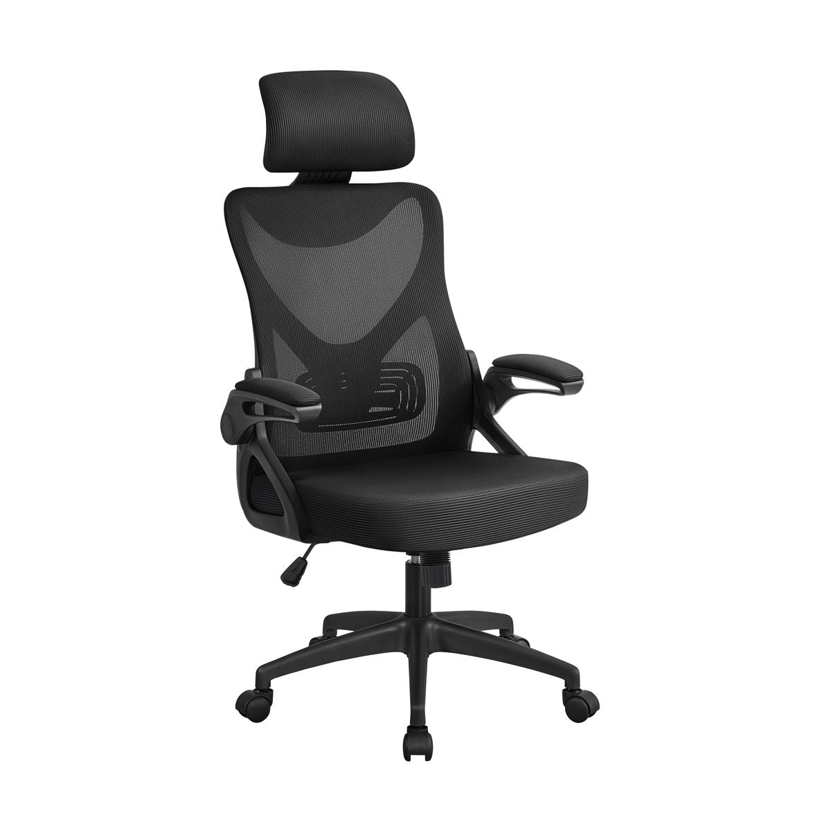 Yaheetech High Back Office Chair Computer Chair with Armrest Black