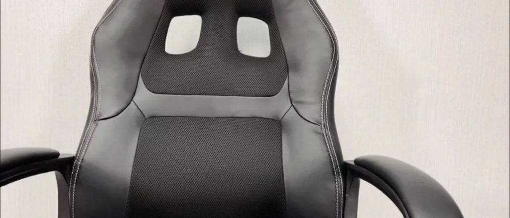 FDW Racing Gaming Chair Home Office Chair Ergonomic Desk Chair Massage PU Leather Computer Chair with Lumbar Support Headrest Armrest ,Black