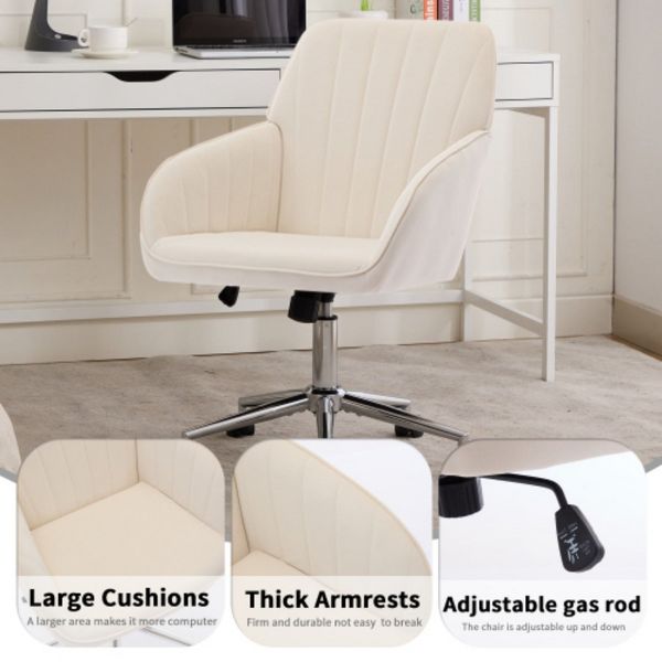 Baby Blue Adjustable Office Chair, Home Bedroom, Ergonomic Swivel Chair, Backrest Seat, Comfortable for Long Sitting