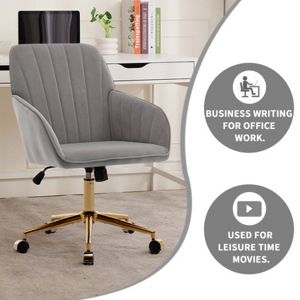 Baby Blue Adjustable Office Chair, Ergonomic Swivel Seat with Memory Foam Cushion for Home Bedroom Study, Single