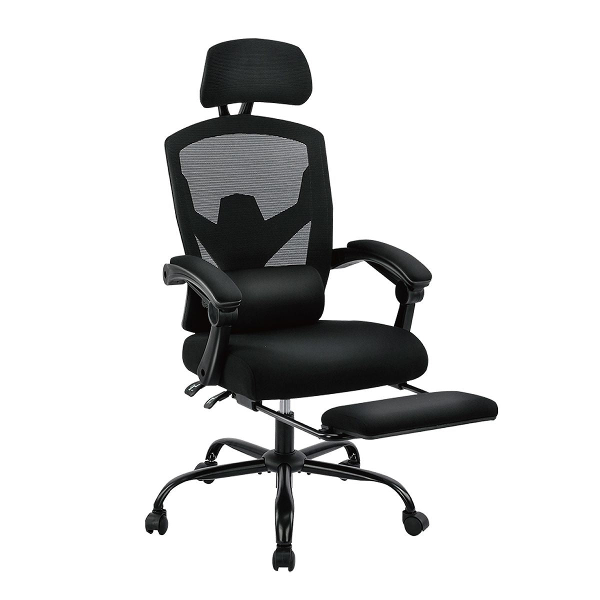 Bestier Office Chair Ergonomic Desk Chair, Home Mesh Office Desk Chairs with Wheels, Lumbar Support Pillow and Padded Armrests, Comfy Gaming Chair