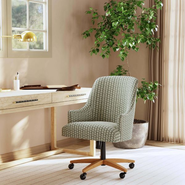 Santa Monica Office Chair in Classic Linen Linen - Threshold™ designed with Studio McGee