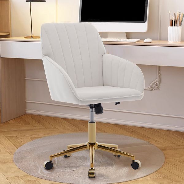 Adjustable Office Chair, Home Bedroom, Ergonomic Swivel Chair, Backrest Seat, Comfortable for Long Sitting