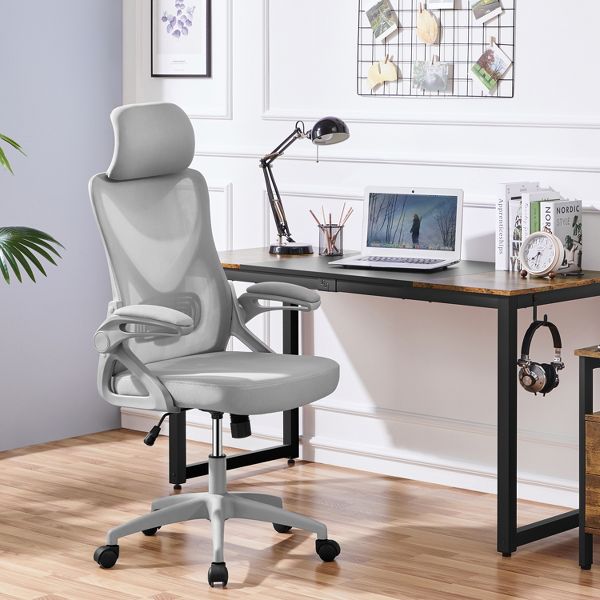 Yaheetech High Back Office Chair Computer Chair with Armrest Black