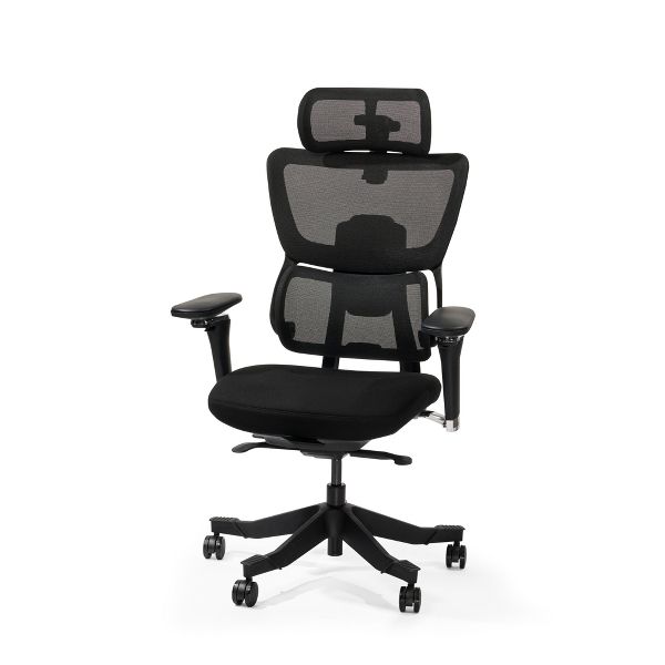 FLEXISPOT C7MAX Premium Ergonomic Office Chair, Foam Seat Cushion, Black
