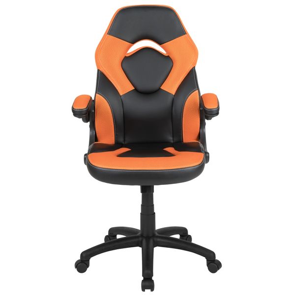 Flash Furniture X10 Gaming Chair, Racing Ergonomic Office Chair, Height Adjustable Swivel Computer Chair w/ Flip-Up Arms, Camouflage/Black LeatherSoft
