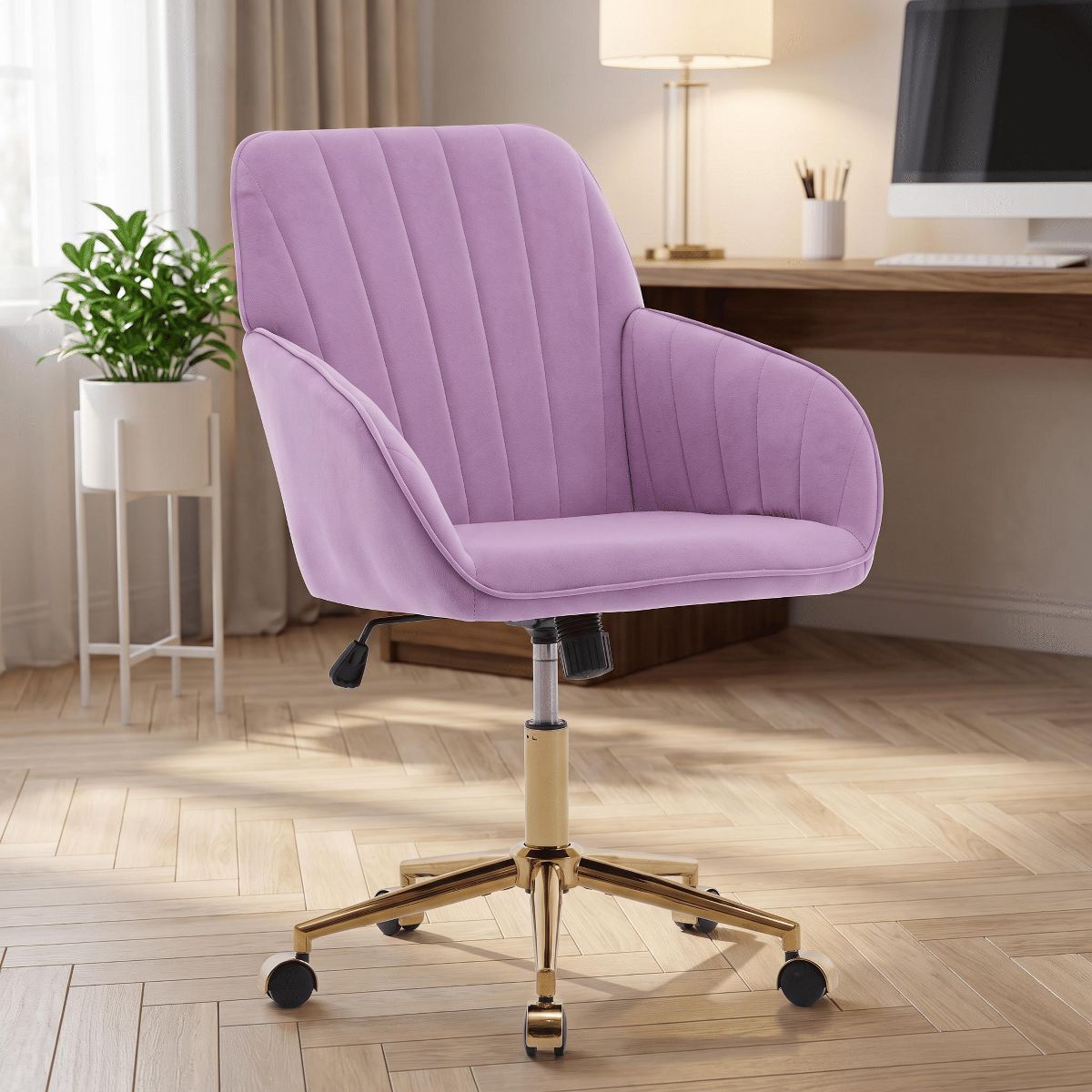 Adjustable Office Chair, Home Bedroom, Ergonomic Swivel Chair, Backrest Seat, Comfortable for Long Sitting