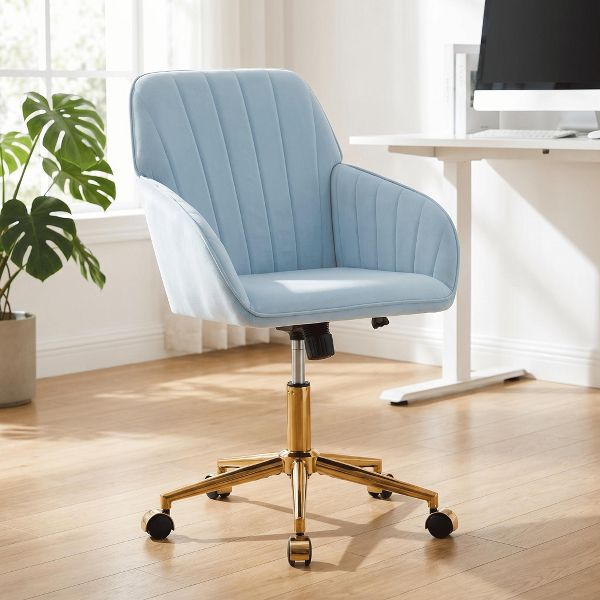 Adjustable Office Chair, Home Bedroom, Ergonomic Swivel Chair, Backrest Seat, Comfortable for Long Sitting