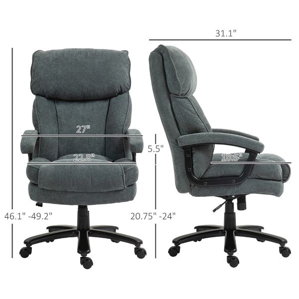 Big and Tall Executive Office Chair, Up to 450 lbs. Heavy Duty Desk Chair, Computer Chair for Heavy People