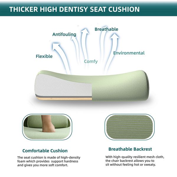 Bestier Office Chair Ergonomic Desk Chair, Home Mesh Office Desk Chairs with Wheels, Lumbar Support Pillow and Padded Armrests, Comfy Gaming Chair