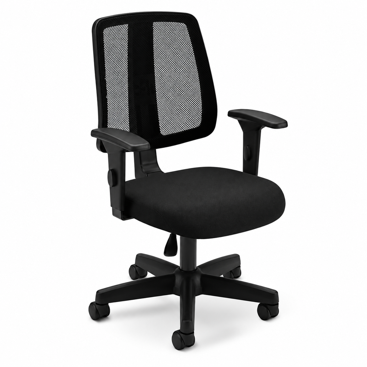 42 in.H Adjustable Height Black Faux Leather Seat Material with Adjustable Tilt Office Chairs